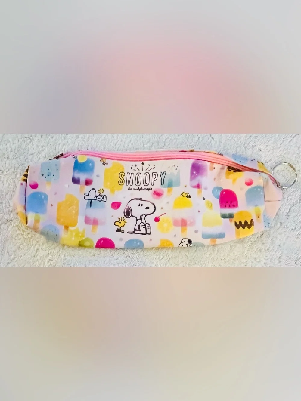 Snoopy Pink Popsicle Case